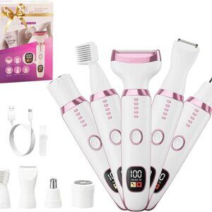 5 In 1 Electric Shaver for Legs Bikini Trimmer Electric Razors for Women